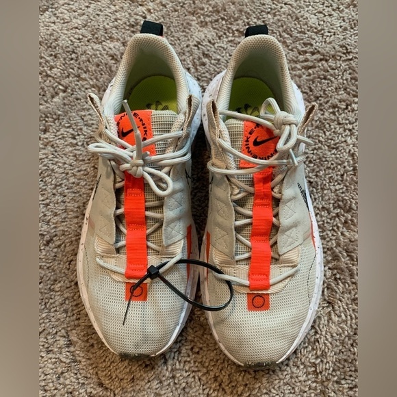 Nike Crater Impact Light Bone Bright Crimson Sneakers Athletic Shoes Size 8,5 - Picture 8 of 15